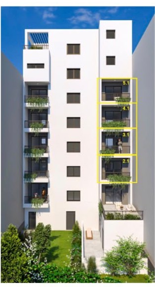 Kallithea Terrace Residences — yan cephe